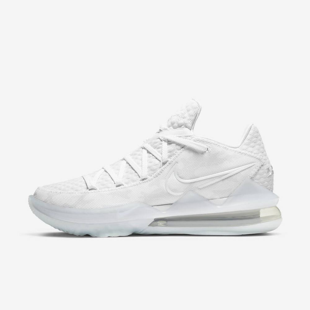 Chaussure De Basket Nike LeBron 17 Low Blanche 8743-502 Cream/Black Femme | IUE-20449547